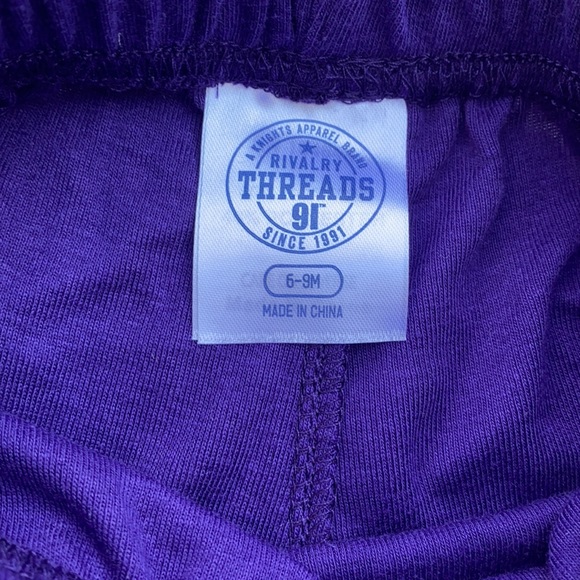 Rivalry Threads Kids Unisex Size 6-9 Month, Clemson Tiger Orange & Purple set. - Picture 6 of 7